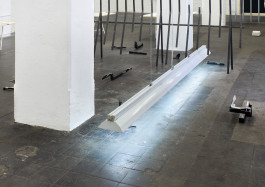 Deep Sea Dweller by Marcel Hiller, steel sculpture, group exhibition Field of Codes Marcel Hiller